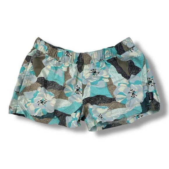Patagonia Barley Blue Tropical Floral Baggies Size Small - Picture 1 of 6